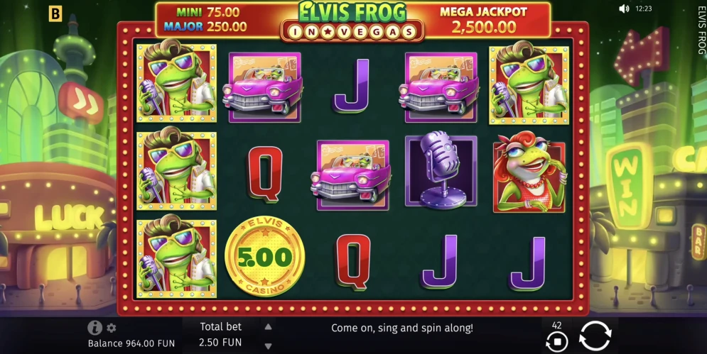 Elvis Frog in Vegas demo